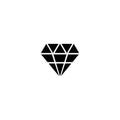 Diamond vector icon Royalty Free Stock Photo